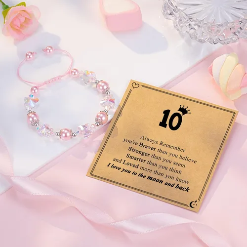 Miniatura 4 de ORISPRE Butterfly Bracelet for Girls, Gifts for 8 10 Year Old Girl Birthday Christmas