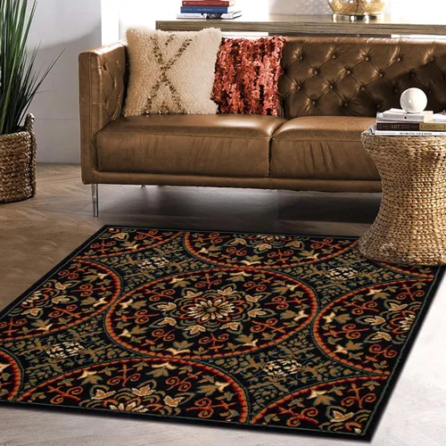 Miniatura 6 de Superior Alfombra de área interior con respaldo de yute, decoración moderna del piso para el hogar, pasillo, sala de estar, cubierta de suelo
