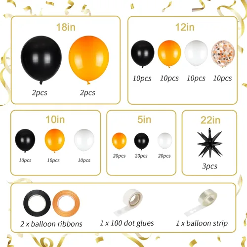 Miniatura 2 de 141 globos de látex con 3 globos de aluminio para cumpleaños, graduación, discoteca 2024, decoraciones de fiesta de graduación