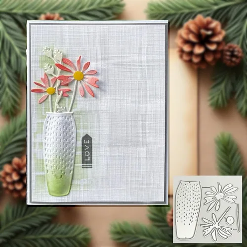 Miniatura 14 de Lapoo Marcos de Fondos 3D Troquel Metálico para Álbum de Recortes, Nuevos Troqueles DIY para Tarjetas de Álbum de Recortes Decoración de Papel