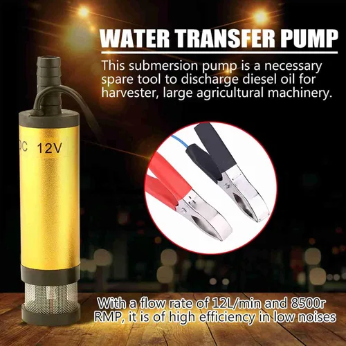 Miniatura 2 de Bomba de agua sumergible DC 12V, bomba de transferencia de agua de 12 V, mini bomba de agua 8500R/M , bomba de sumidero pequeña portátil, bomba