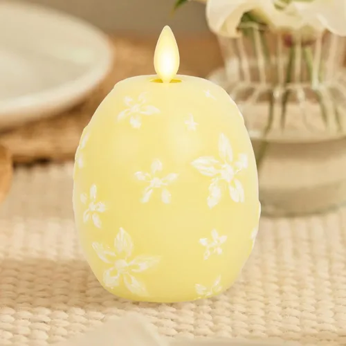 Miniatura 16 de Luminara - Vela de esfera de cuentas de cristal sin llama con purpurina para las fiestas - Bastón de caramelo verde - Paquete de 1 - 4x4.25