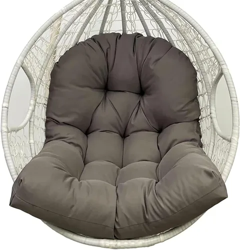 Miniatura 12 de Hamaca impermeable para silla de huevo, cesta colgante, cojines para silla de patio, asiento de huevo, almohadillas de almohada para interiores