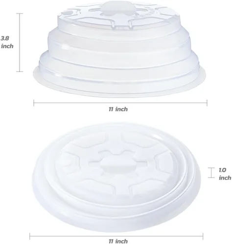 Miniatura 8 de Cubierta de microondas para alimentos, cubierta de silicona para salpicaduras de microondas, aptas para lavavajillas, fundas para microondas