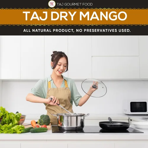 Miniatura 6 de TAJ - Rebanadas enteras de amchur indio premium, mango seco, 3.5 onzas