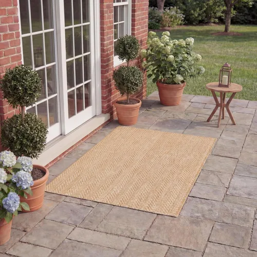 Miniatura 80 de SAFAVIEH Alfombra Lavable para Exteriores Colección Courtyard - Pasillo de 2'3" x 6'7", Azul Marino y Gris, No Desprende Pelusa y Fácil Limpieza