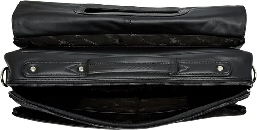 Miniatura 5 de Visconti - Funda de piel para negocios (tamaño grande), Negro), 658