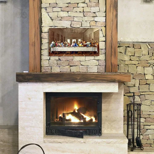 Miniatura 2 de A&T ARTWORK La Última Cena de Leonardo Da Vinci Las reproducciones de arte clásico mundial, impresiones de lienzo Giclee, arte de pared