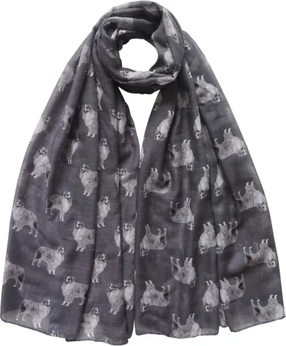 Miniatura 2 de Lina & Lily Australian Shepherd Dog Print Women's Scarf Shawl Wrap Lightweight