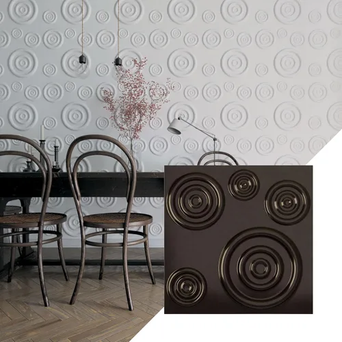 Miniatura 16 de Ekena Millwork 19 5/8 pulgadas de ancho x 19 5/8 pulgadas de alto Reece EnduraWall Panel de pared decorativo 3D, cobre envejecido