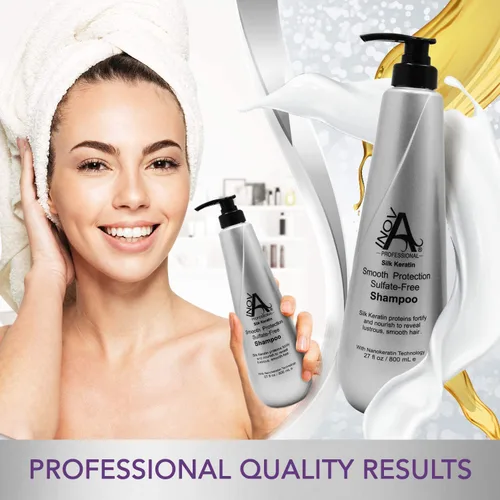 Miniatura 5 de Inova Professional Silk Keratin Smooth Protection Champú sin sulfatos (3.4 onzas), blanco