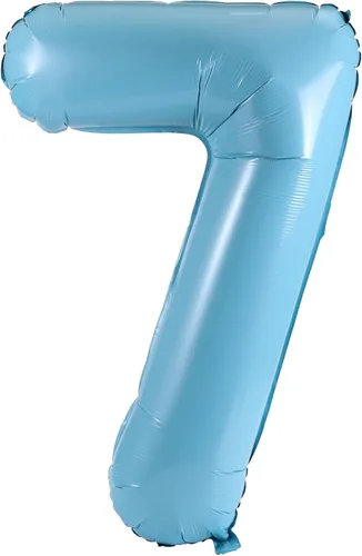 Miniatura 11 de YPSelected Globo grande de 32 pulgadas de helio con números 0-9 de papel de aluminio azul para cumpleaños, bodas y fiestas (Azul, 3)