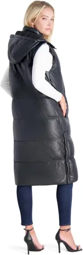 Miniatura 2 de Avec Les Filles Chaleco acolchado maxi de piel sintética para mujer