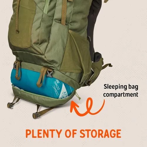 Miniatura 6 de Mochila de senderismo Kelty Asher, capacidad de 18-85 litros, para senderismo, mochilero, paquete de viaje, armazón interno modelo 2023