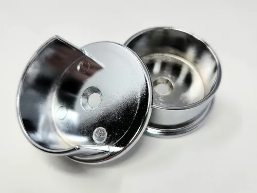 Miniatura 2 de 1 par para soportes de extremo de tubo de armario de 1 5/16" de diámetro (cromo pulido)