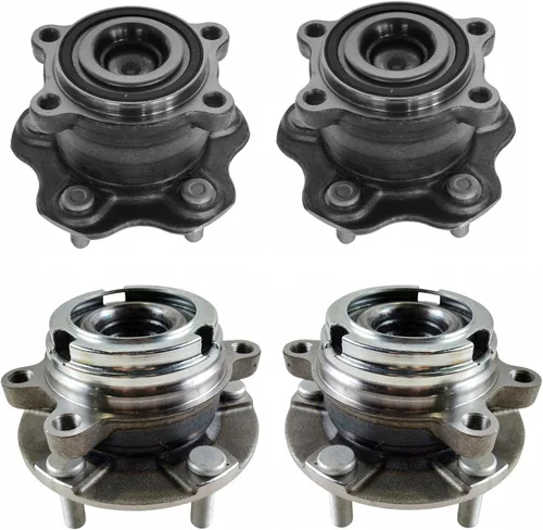 Miniatura 152 de TRQ Juego de 2 rodamientos de rueda delantera y conjunto de cubo 4WD compatible con Ford Ranger Mazda B4000 1998-2000