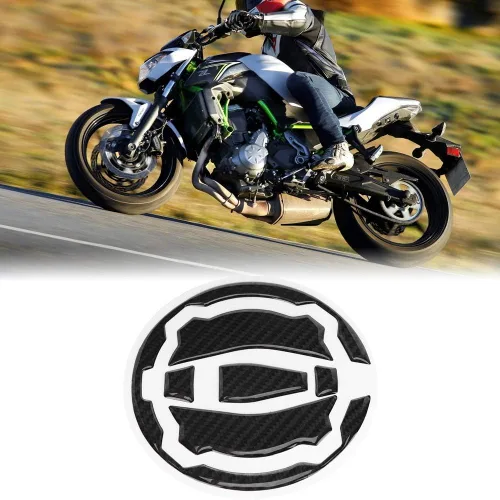 Miniatura 4 de Adhesivo de fibra de carbono para tapa de tanque de gasolina, cubierta de tapa de tanque de gasolina para motocicleta KAWASAKI Z900 Z650 2017-2018