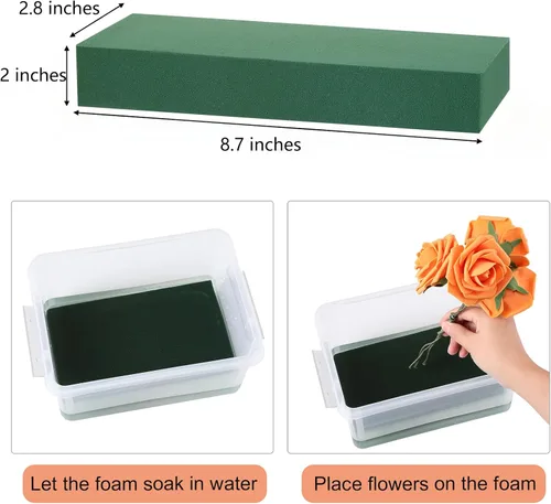 Miniatura 7 de TaoBary 16 cajas de sobres para ramo de floristería del día de la madre con bloques de espuma floral, cajas de regalo de papel, embalaje de flores