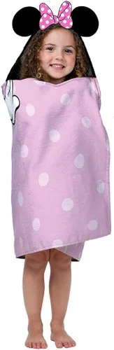 Miniatura 2 de Jay Franco Toalla con capucha para niños, 22 x 51 pulgadas, toalla de baño súper suave con capucha 3D, playa, piscina y viajes, producto con Rosa