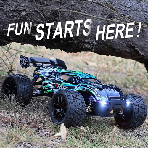 Miniatura 9 de HAIBOXING - Autos de control remoto Hailstorm, 36+ km/h de velocidad alta, 4WD, escala 1:18, resistente al agua, truggy de control remoto