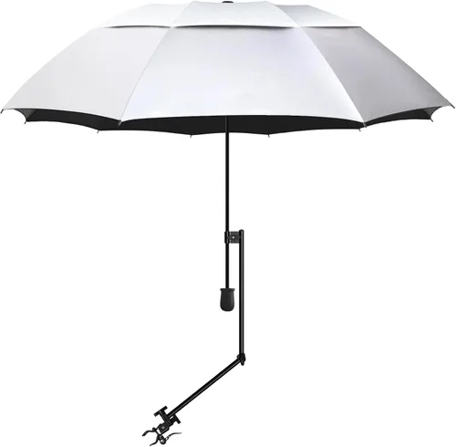 Miniatura 46 de XLINGZA Sombrilla de playa UPF 50+ con abrazadera universal ajustable