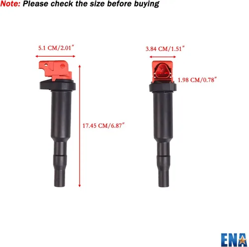 Miniatura 5 de ENA Juego de 6 bobinas de encendido rojas compatibles con BMW 128i 135i 335i 325i 328i 330i M5 M6 525xi 528i 550i 750i N54 X3 X5 X6 Z4 4.4L 4.8L