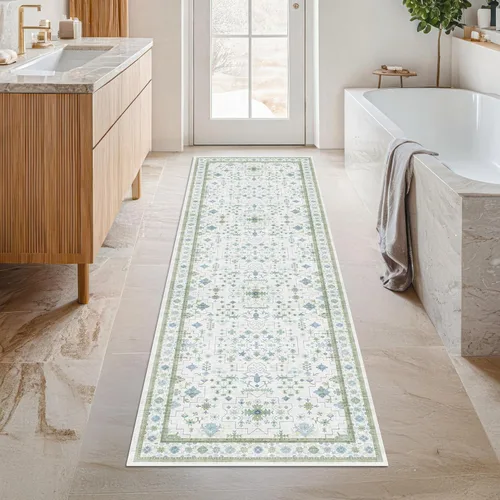 Miniatura 236 de Alfombra Boho Negra para Sala de Estar - Alfombra de Área Lavable de 10x14 Pies, Alfombras de Comedor para Debajo de la Mesa, Alfombra Suave de Pelo