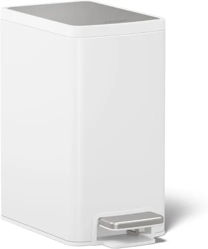 Miniatura 12 de KOHLER K-31315-BST - Bote de basura de dos compartimentos con tapa abierta de 22 litros, acero inoxidable negro
