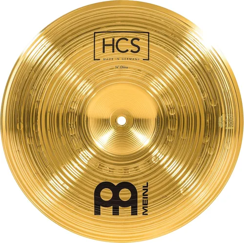 Meinl Platillo China de 14" – Latón con acabado tradicional HCS para batería, fabricado en Alemania (HCS14CH)