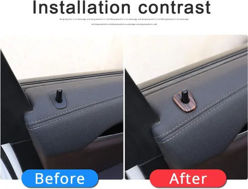Miniatura 2 de 4 unids ABS plástico para BMW X3 X4 G01 G02 2018-2020 puerta cerradura cubierta Trim Accesorios