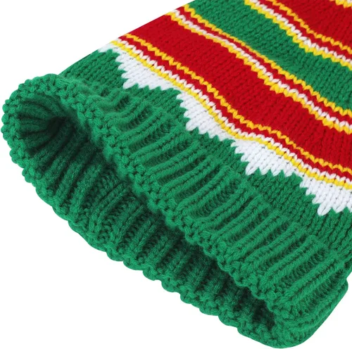 Miniatura 20 de American Trends Gorro de Papá Noel, gorro de Navidad cálido para invierno, gorro holgado de punto trenzado para adultos, mujeres y hombres, fiesta