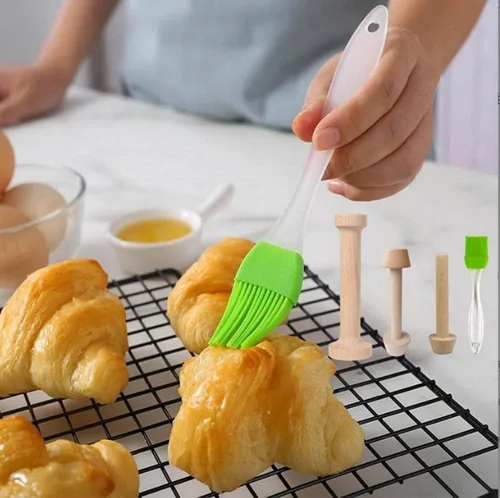 Miniatura 3 de Juego de tartas de madera de doble cara para pastelería, tartas de huevo, herramientas de pastelería para hacer tarta de huevo, tartas de queso