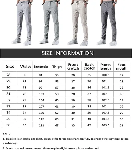 Miniatura 2 de Pantalones elásticos de secado rápido para hombre, de seda de hielo, transpirables, de secado rápido, pantalones de trabajo de pesca, para correr