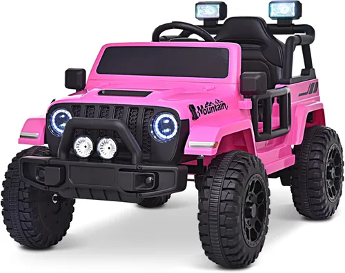 Miniatura 11 de Joywhale - camión para niños de 12V, con batería, vehículo motorizado eléctrico para niños, con control remoto, suspensión de 4 ruedas, luces LED