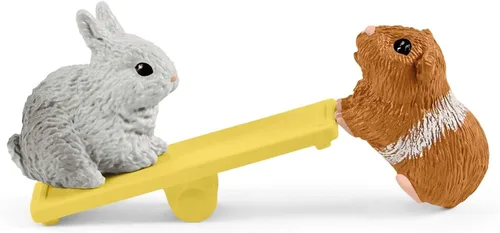 Miniatura 5 de Schleich Farm World, juguetes de animales para niños, juego de juguetes de conejo y conejillo de indias con conejillo de 14 piezas, a partir de 3
