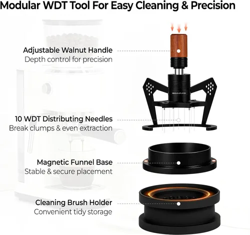 Miniatura 3 de IKAPE Herramienta de distribución WDT de 51mm con cepillo de limpieza