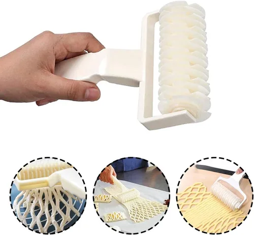 Miniatura 3 de Rodillo cortador de entramado de pastelería para masa de galletas, pastel, pizza, pan - Herramienta para pastelería