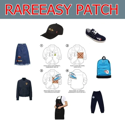 Miniatura 3 de Rareeasy Parche de dibujos animados para cachorros, parches de bulldog francés, apliques bordados para coser, símbolo, ropa, jeans, sombreros