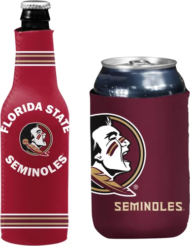 Miniatura 14 de College Team Color Logo Can & Bottle Holder Insulator Beverage Cooler Set