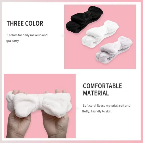Miniatura 4 de WSYUB Diadema de spa, maquillaje, diademas de maquillaje esponjosas, suministros para fiestas de pijamas, diademas faciales para lavar la cara