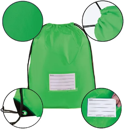 Miniatura 36 de CODOBON Paquete de 20 bolsas con cordón, mochila de cuerda de dibujo a granel, bolsa de bricolaje para gimnasio, deportes, bolsa para mujeres