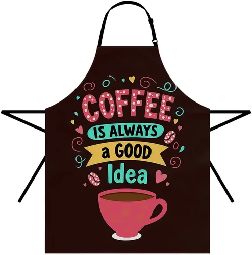 Miniatura 8 de Moslion Apron 31x27 Inch Kitchen Chef Waitress Cook Aprons Bib with Adjustable Neck for Women Men