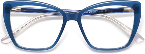 Miniatura 17 de AMOMOMA Trendy TR90 Gafas de Lectura Grandes con Filtro de Luz Azul para Mujeres, Elegantes Gafas Cuadradas Tipo Ojo de Gato AM6031