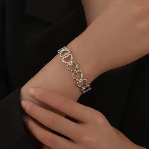 Miniatura 2 de Eksesriy Pulseras para mujer con corazón abierto para niñas