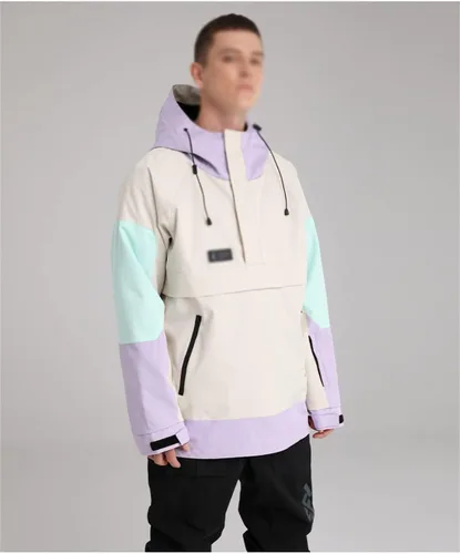 Miniatura 3 de LIUZH - Chaqueta de esquí deportiva para hombre, chaqueta de snowboard para invierno, suéter con capucha, chaqueta de nieve a juego, ropa de esquí