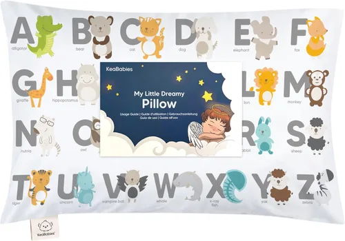 Miniatura 37 de KeaBabies - Almohada con funda para niños pequeños, almohada My Little Dreamy de 13 x 18 pulgadas (ABC Land)