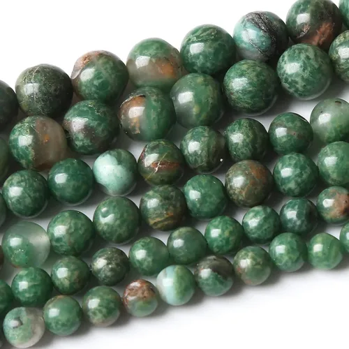 Miniatura 17 de 32 piezas de cuentas de piedra de jade de rodonita roja natural de 12 mm, cuentas sueltas redondas de piedra para fabricación de joyas, energía Jade