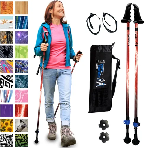 Miniatura 31 de York Nordic Motivator - Bastones de caminata para equilibrio y rehabilitación - Agarres de estabilidad patentados - Ligeros, ajustables y plegables