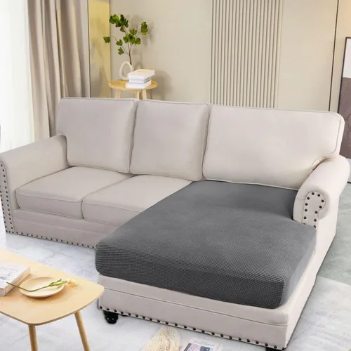 Miniatura 2 de H.VERSAILTEX Funda Individual Super Elástica para Chaise Longue Fundas para Sofá Seccional para Sofá en Forma de L Tanto Izquierdo/Derecho con Tela