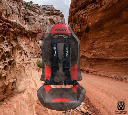 Miniatura 3 de UTVMA 2 arneses de 4 puntos con 2 pases de asiento RZR y 1 clip de anulación del cinturón de seguridad